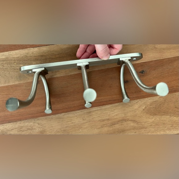 Anthropologie Quinn Hook Rack in Brushed Silver - Picture 5 of 6
